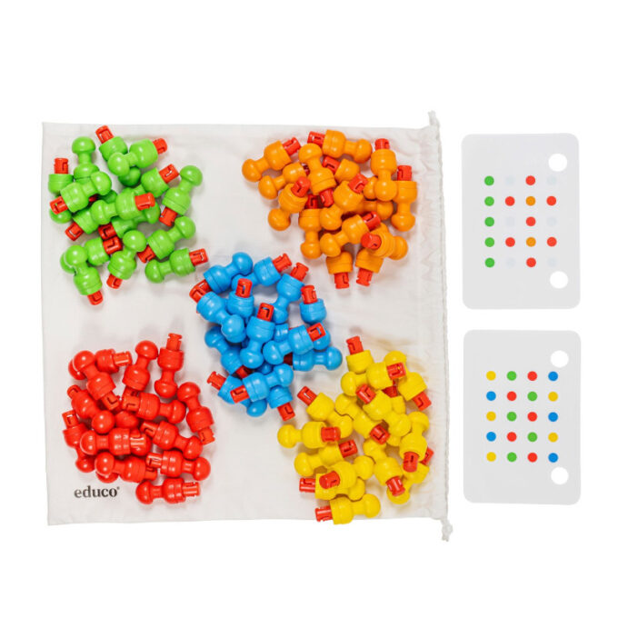 Mängunupud seinapaneelile (77 osa)