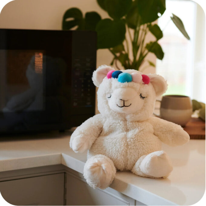 Soojendatav kaisukas "Laama" (L, valge)