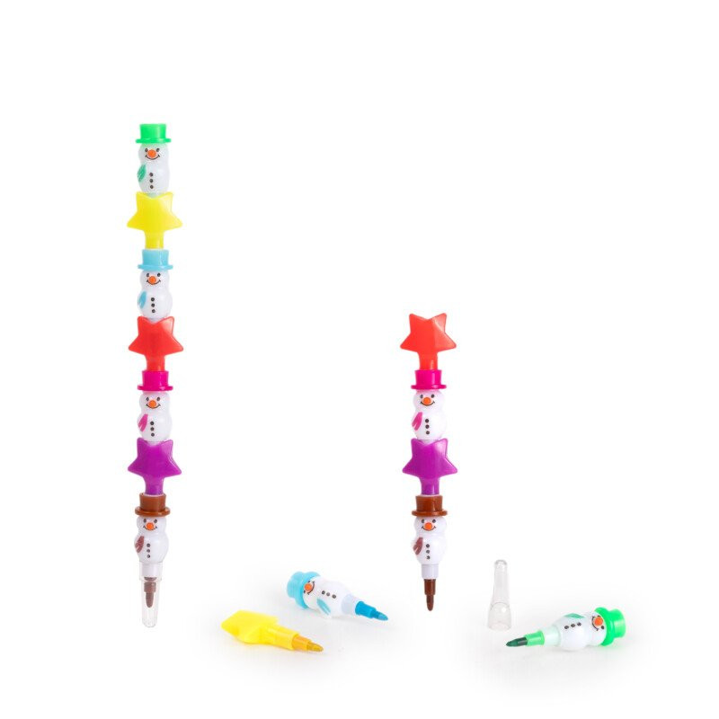 Kokkupandav värvipliiats Lumememm (7 osa)