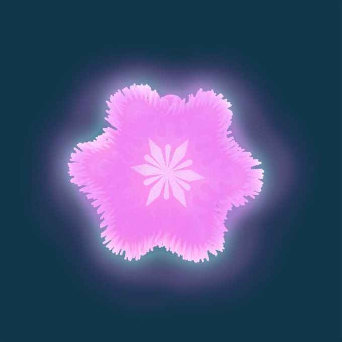 Valgusega pigistamislelu "Lumehelves"