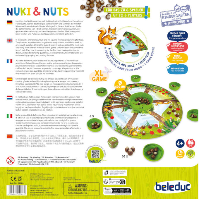 Loendamismäng "Nuki ja pähklid"