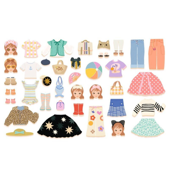 Puidust magnetitega riietamismäng