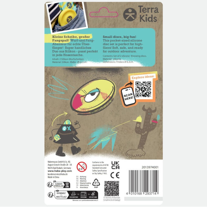 Mini lendavad taldrikud (2 tk, kollane)