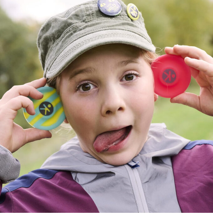 Mini lendavad taldrikud (2 tk, kollane)