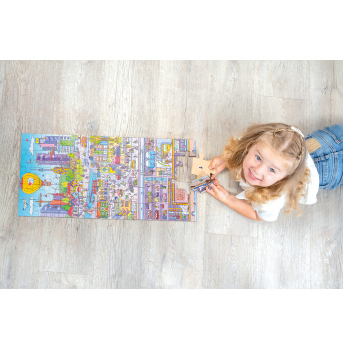 Põrandapusle "Elu linnas"