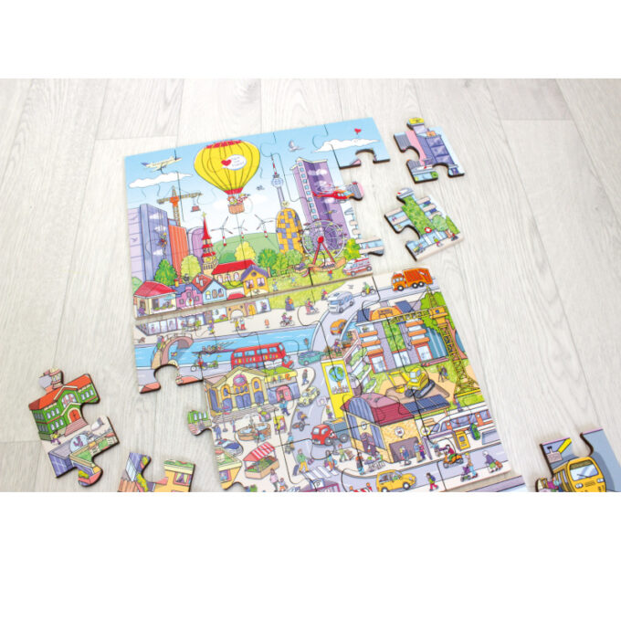 Põrandapusle "Elu linnas"