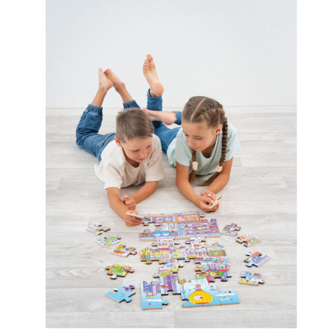 Põrandapusle "Elu linnas"