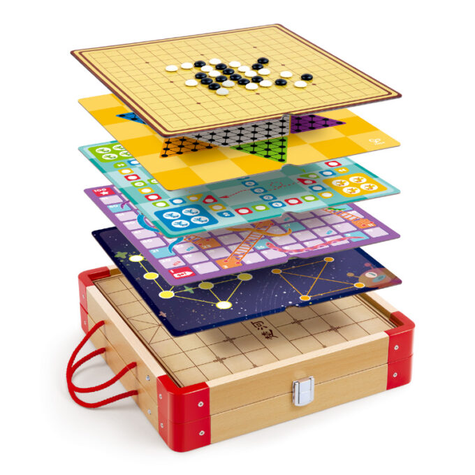 Puidust komplekt "22 lauamängu"