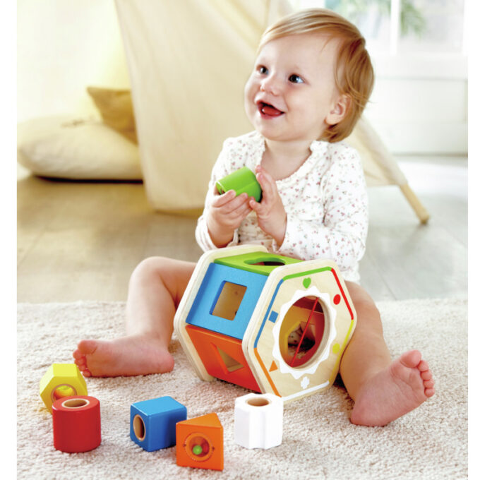 Puidust kujundisorteerija "Kujundid ja värvid"