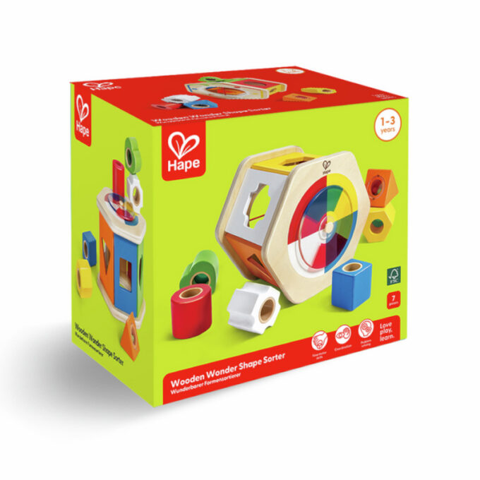 Puidust kujundisorteerija "Kujundid ja värvid"