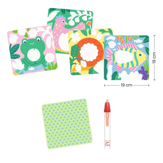 Väike veepliiatsiga värvimiskomplekt “Leia loomabeebi"