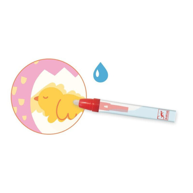 Väike veepliiatsiga värvimiskomplekt “Leia loomabeebi"