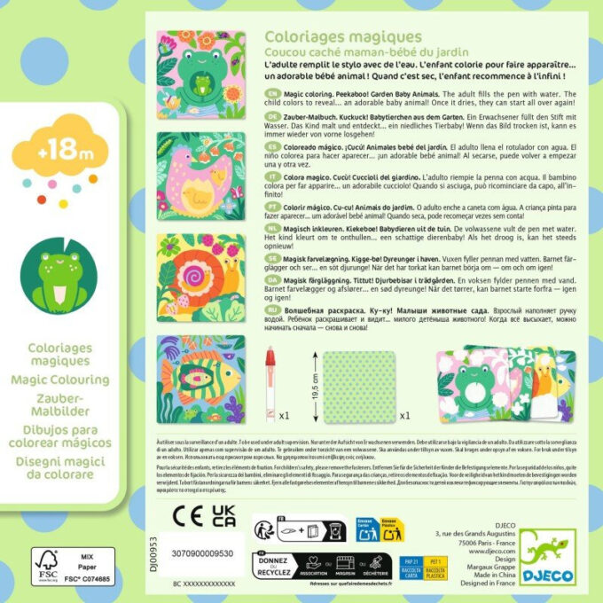 Väike veepliiatsiga värvimiskomplekt “Leia loomabeebi"