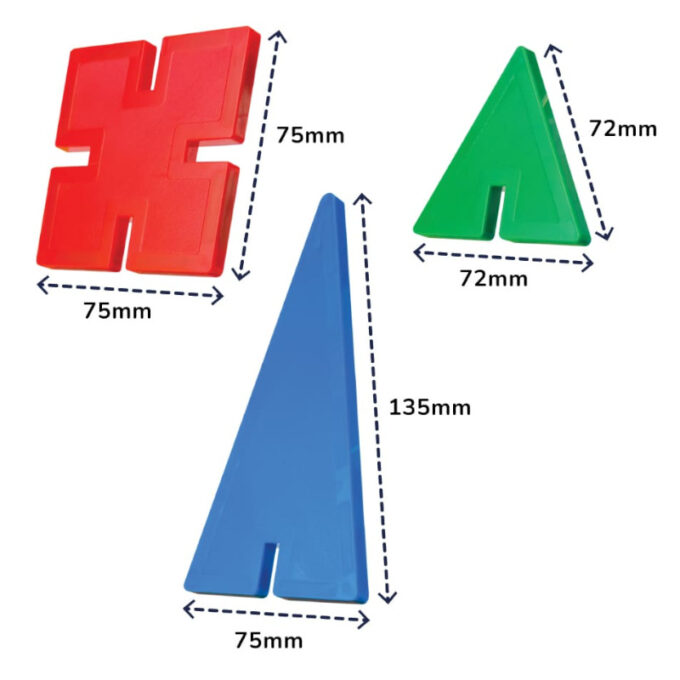Magnetilised vahvelklotsid (96 tk)
