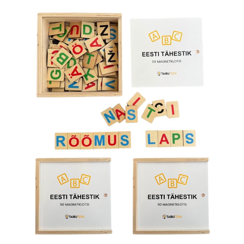 Eesti tähestiku komplekt (3 tk)