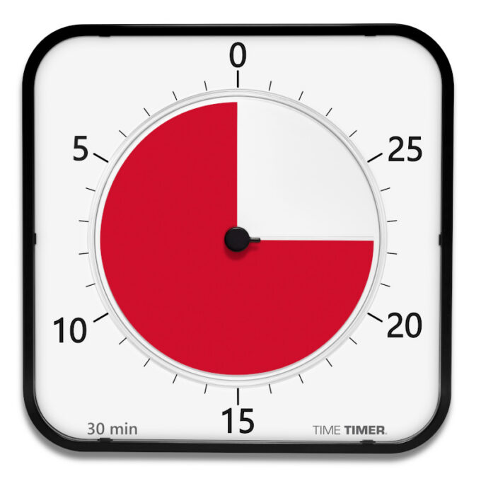 Time Timer MAX visuaalne taimer (44 × 44 cm)