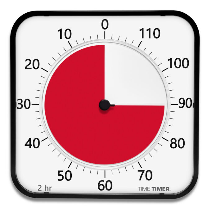 Time Timer MAX visuaalne taimer (44 × 44 cm)