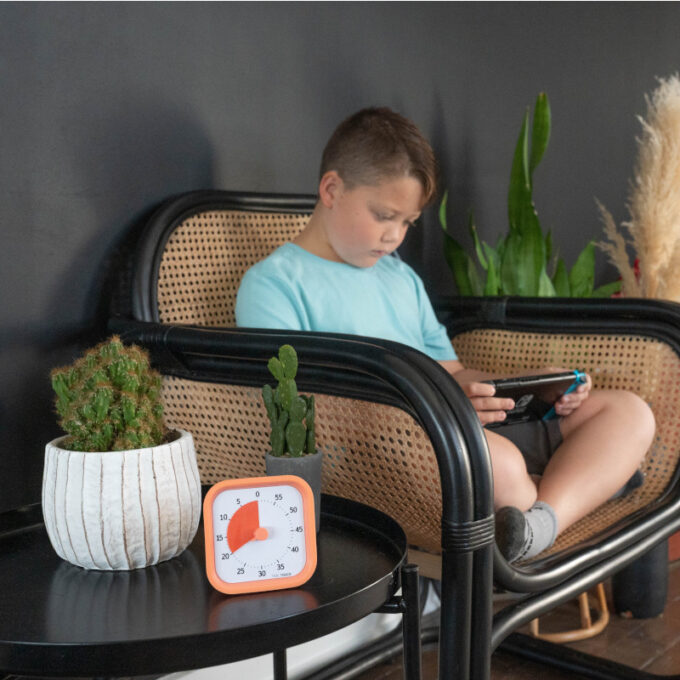 Time Timer MOD Home visuaalne taimer, 60 min (9 × 9 cm, oranž)