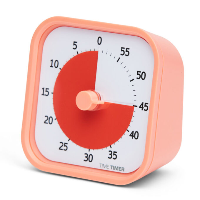 Time Timer MOD Home visuaalne taimer, 60 min (9 × 9 cm, oranž)