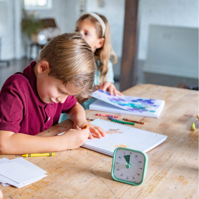 Time Timer MOD Home visuaalne taimer, 60 min (9 × 9 cm, roheline)
