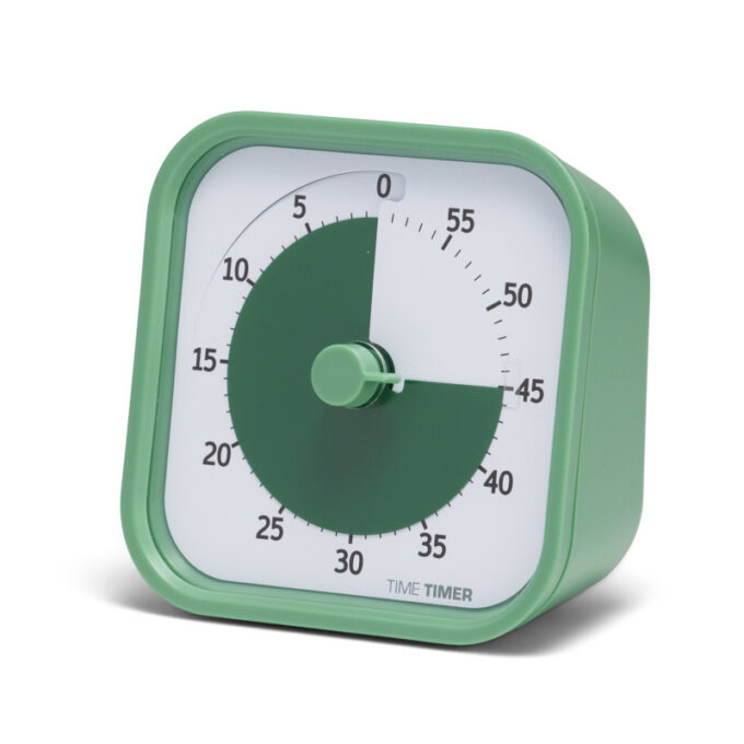 Time Timer MOD Home visuaalne taimer, 60 min (9 × 9 cm, roheline)