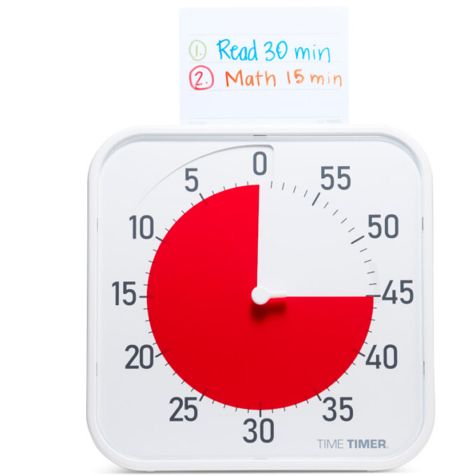 Time Timer Original Large visuaalne taimer, 60 min (30 × 30 cm, valge)