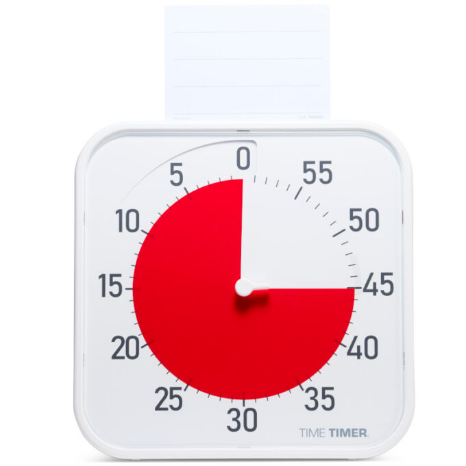 Time Timer Original Large visuaalne taimer, 60 min (30 × 30 cm, valge)