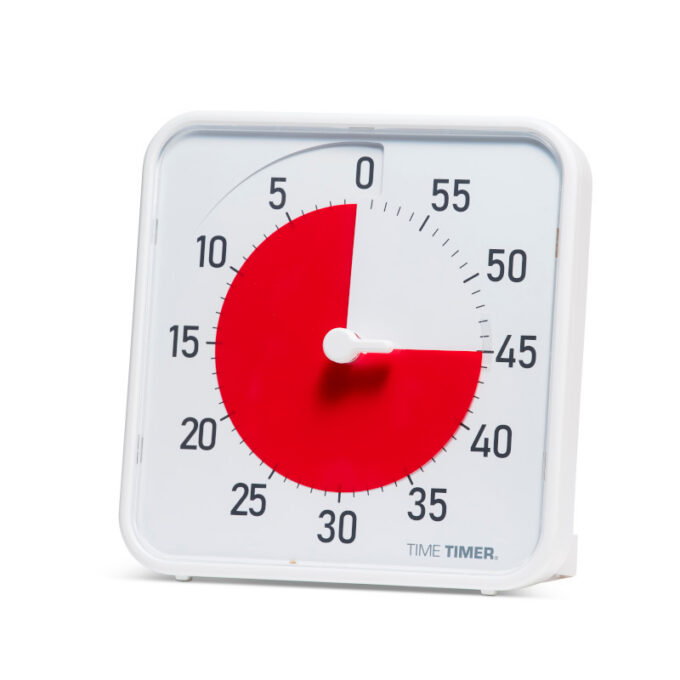 Time Timer Original Medium visuaalne taimer, 60 min (19 × 19 cm, valge)