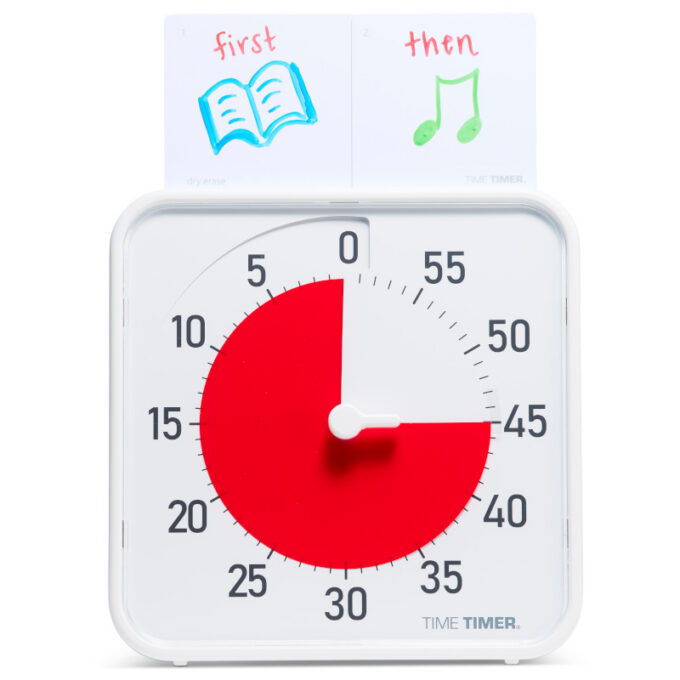 Time Timer Original Medium visuaalne taimer, 60 min (19 × 19 cm, valge)