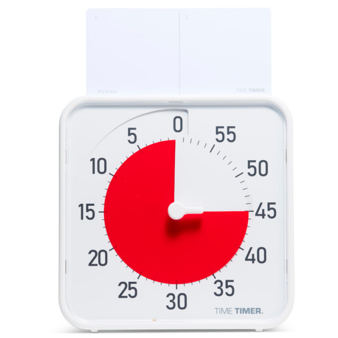 Time Timer Original Medium visuaalne taimer, 60 min (19 × 19 cm, valge)