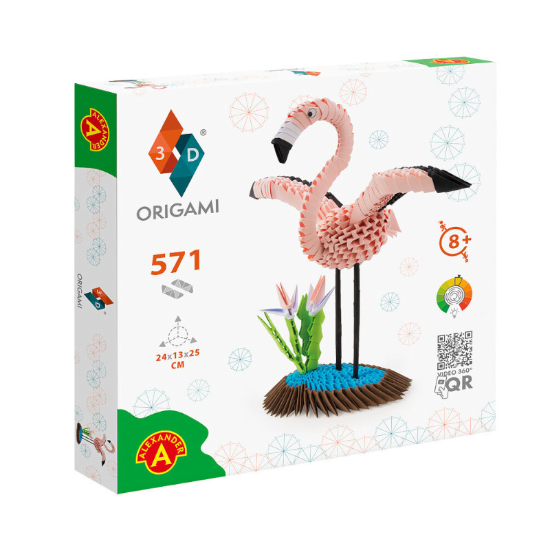 3D Origami "Flamingo" - Pilt 2