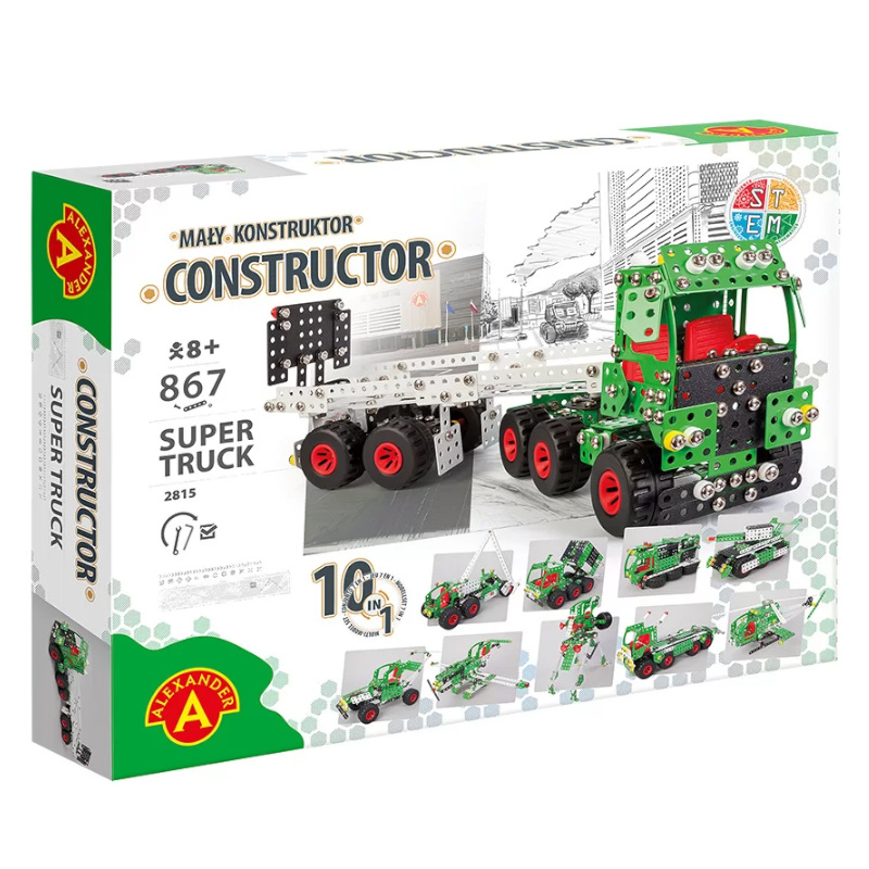 Metallkonstruktor PRO "Super veoauto (10-ühes)"
