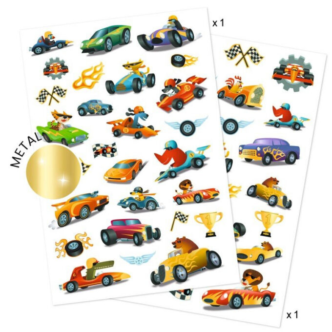 Tätoveeringute komplekt "Kiired autod"