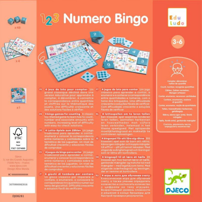 Eduludo lotomäng "Numbribingo"