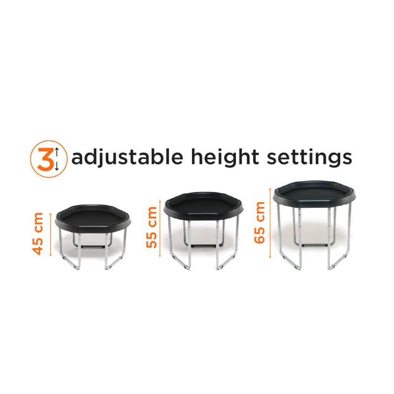 Mängualus jalgadega Tuff Table 92 cm (must) - Pilt 5